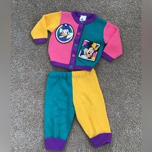 Vintage 90s Mickey's Stuff  2-Piece Jacket & Pants Set Size 12 Months Minnie